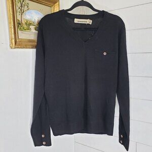 Standard Issue NWT Wool Blend Black Mike Sweater Medium